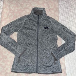 Patagonia Better Sweater Fleece Jacket size small in birch white